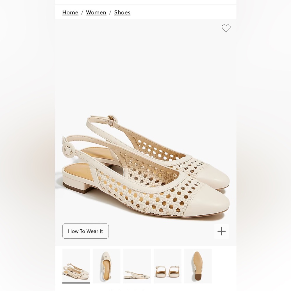 J. Crew women’s sling back flat